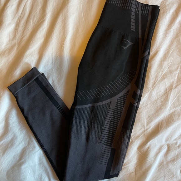 GYMSHARK GEO SEAMLESS LEGGING BLACK - Picture 4 of 6